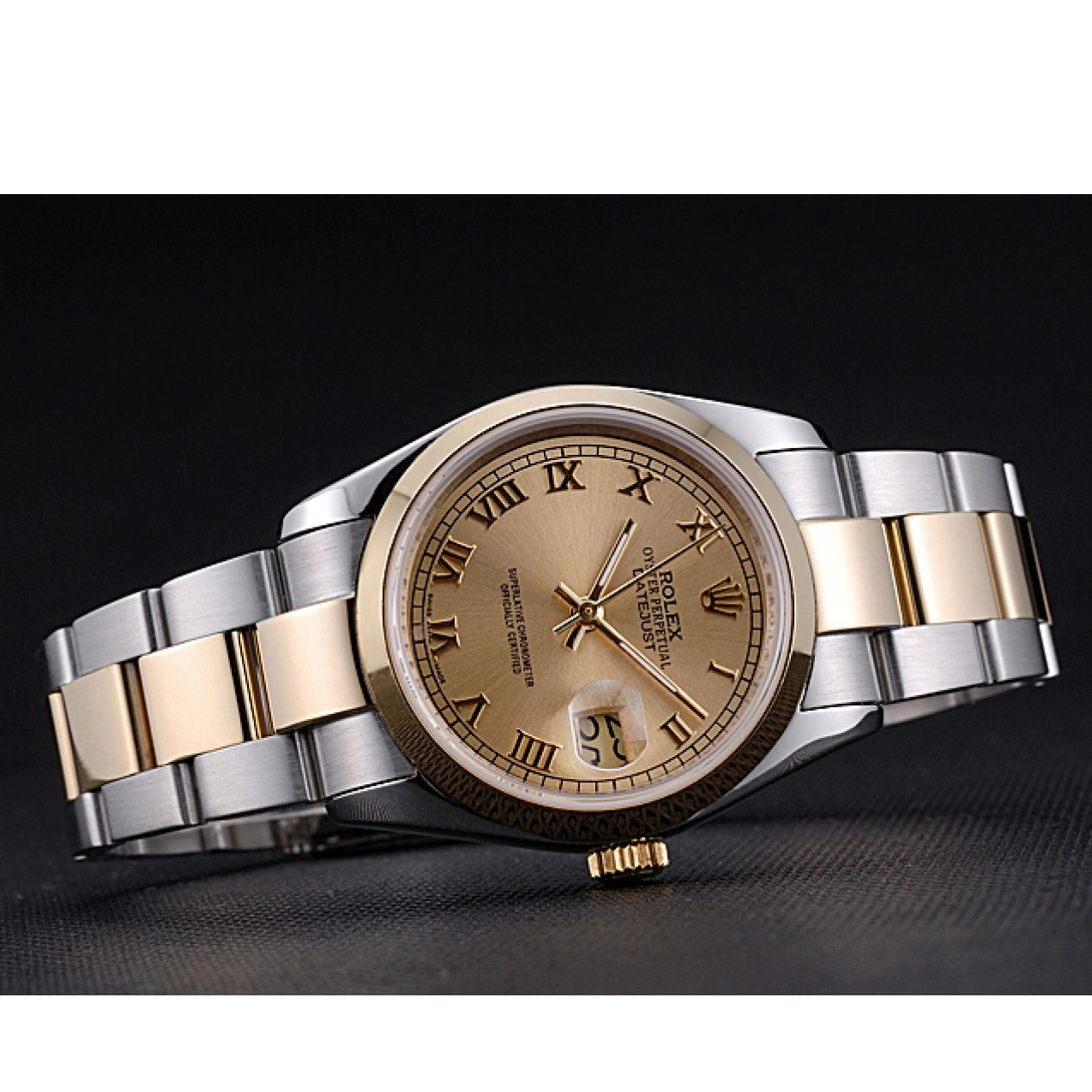 Aaa replica watch Datejust And Rolex Case Gold Stainless Gold Dial 622265 Steel 0520